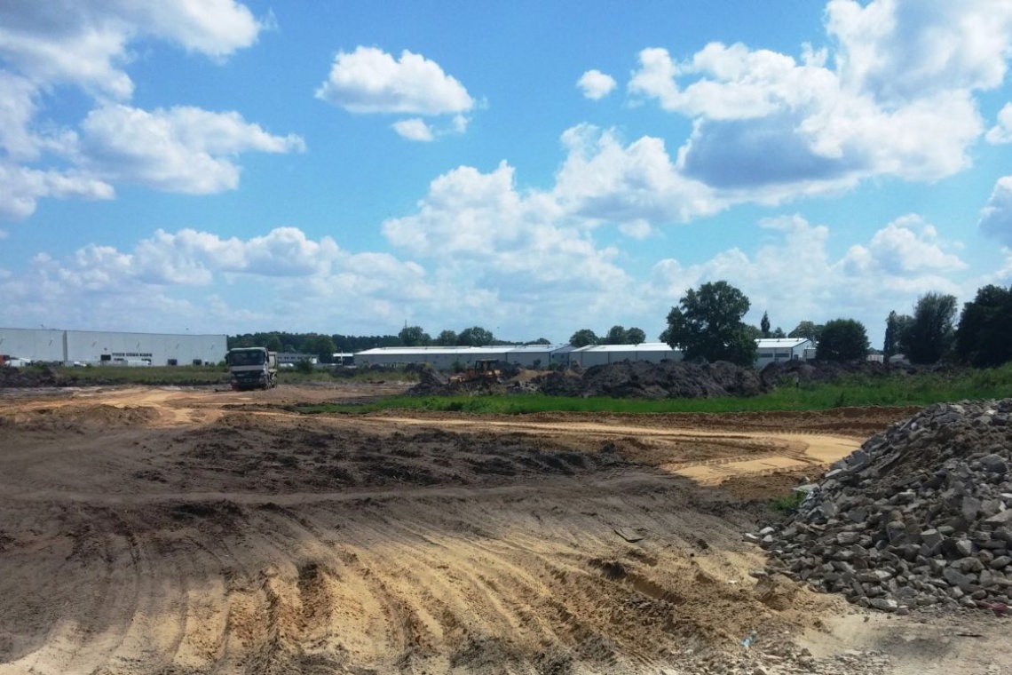 fot. Budowa Hali D North-West Logistic Park Budowa North-West Logistic Park zgodnie z planem