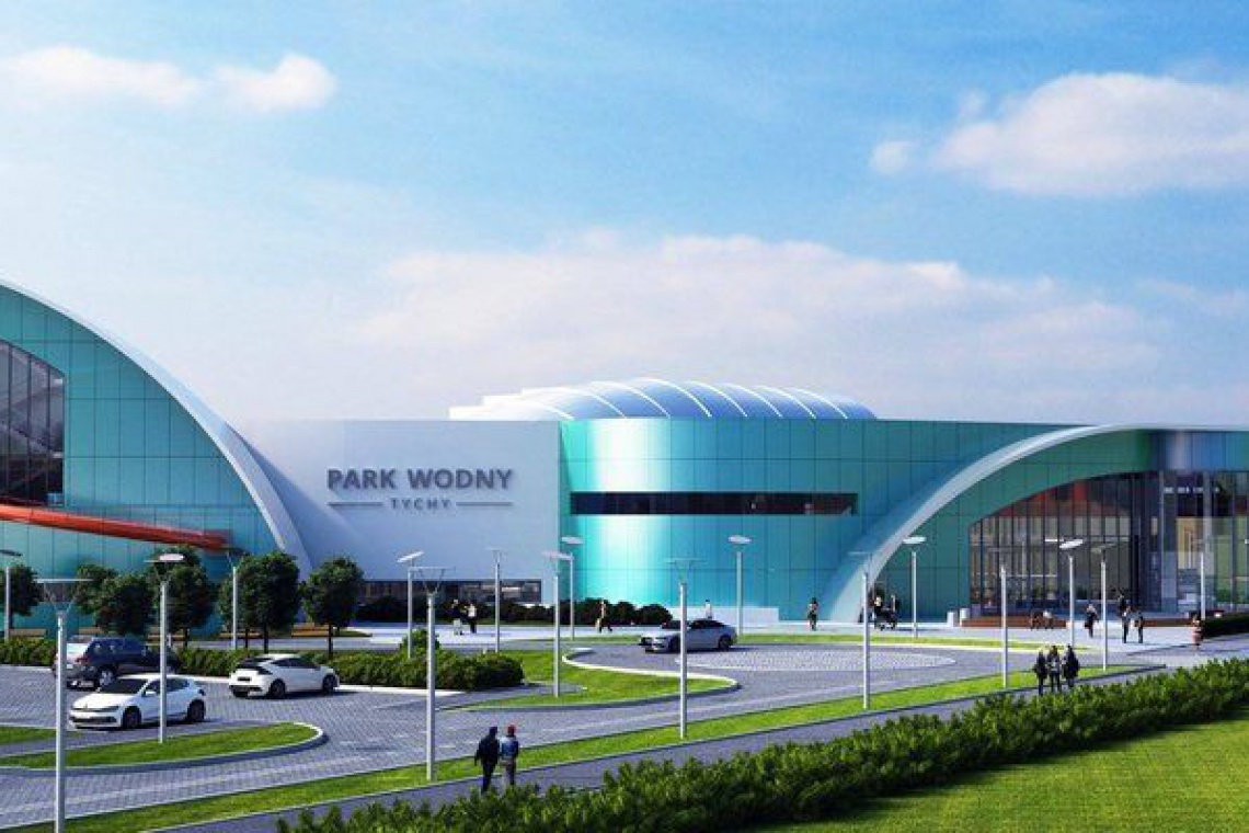 wizualizacja aquaparku w Tychach Kto wykona aquapark w Tychach według projektu Schick Architekci?
