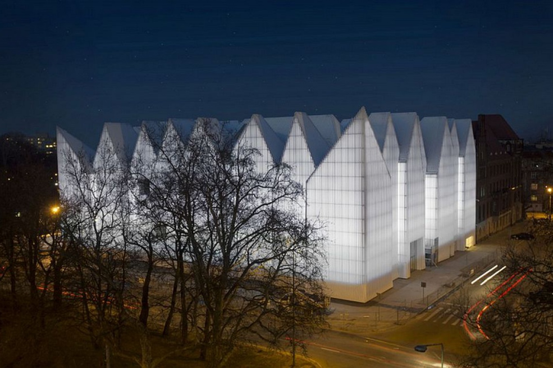 Nowy gmach Filharmonii im. M. Karłowicza w Szczecinie, fot. Osram Obiekt 25-lecia w Szczecinie to...