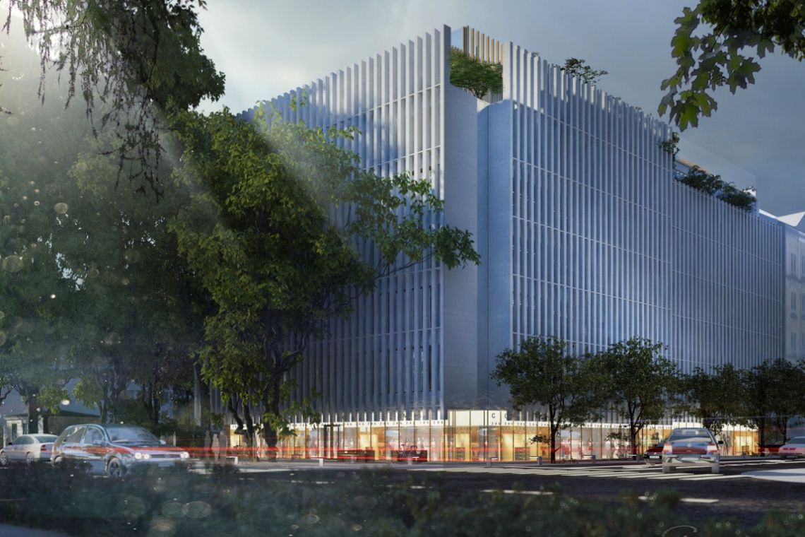 Szucha Corner, Al. Szucha, ul. Litewska. Projekt architektoniczny: Bolesław Stelmach, Stelmach & Partnerzy Szucha – premium offices zaprojektowali Stelmach i Partnerzy, a wybuduje Erbud