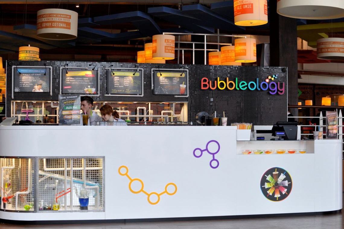 tea lab Bubbleology w Manufakturze, projekt: Forbis Group Laboratorium herbaty - to aranżacja architektów z Forbis Group