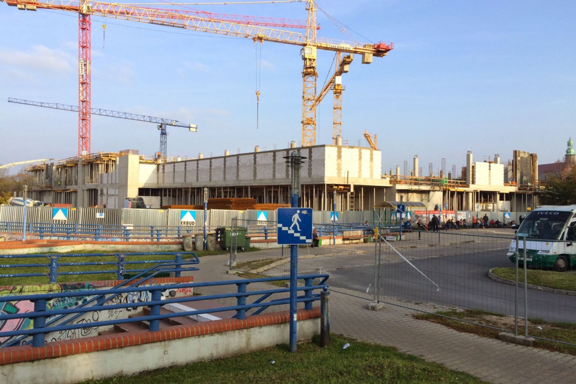 Nowy Rynek rośnie w oczach, fot. TK Development Jelenia Góra Najnowsze zdjęcia z budowy galerii Nowy Rynek w Jeleniej Górze