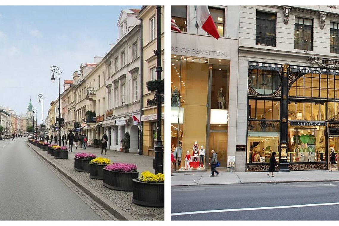 Warszawski Nowy Świat i Piąta Aleja w Nowym Jorku, fot. Cushman & Wakefield Najdroższe ulice handlowe na świecie