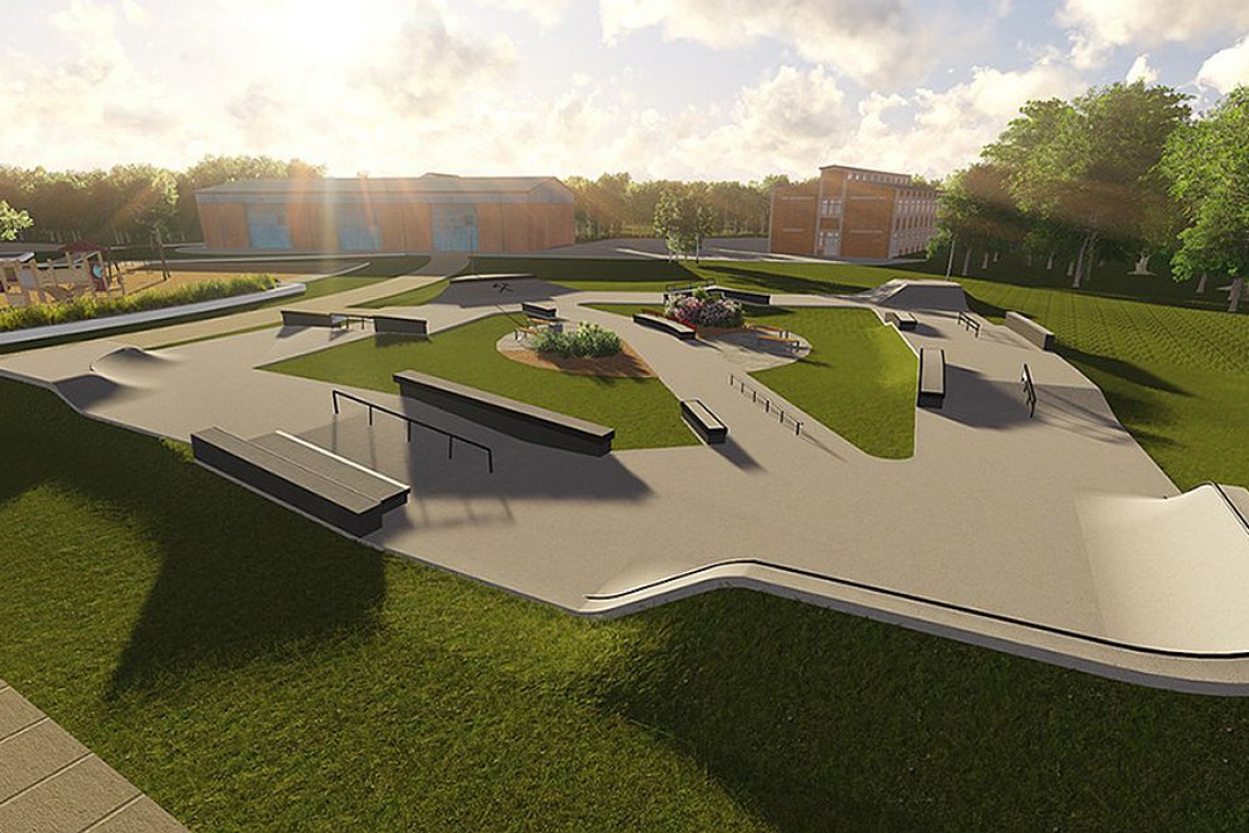 Tak będzie wyglądał skatepark w Chorzowie przy szybie Prezydent Projekt skateparku z prawdziwego zdarzenia dla chorzowskiej młodzieży