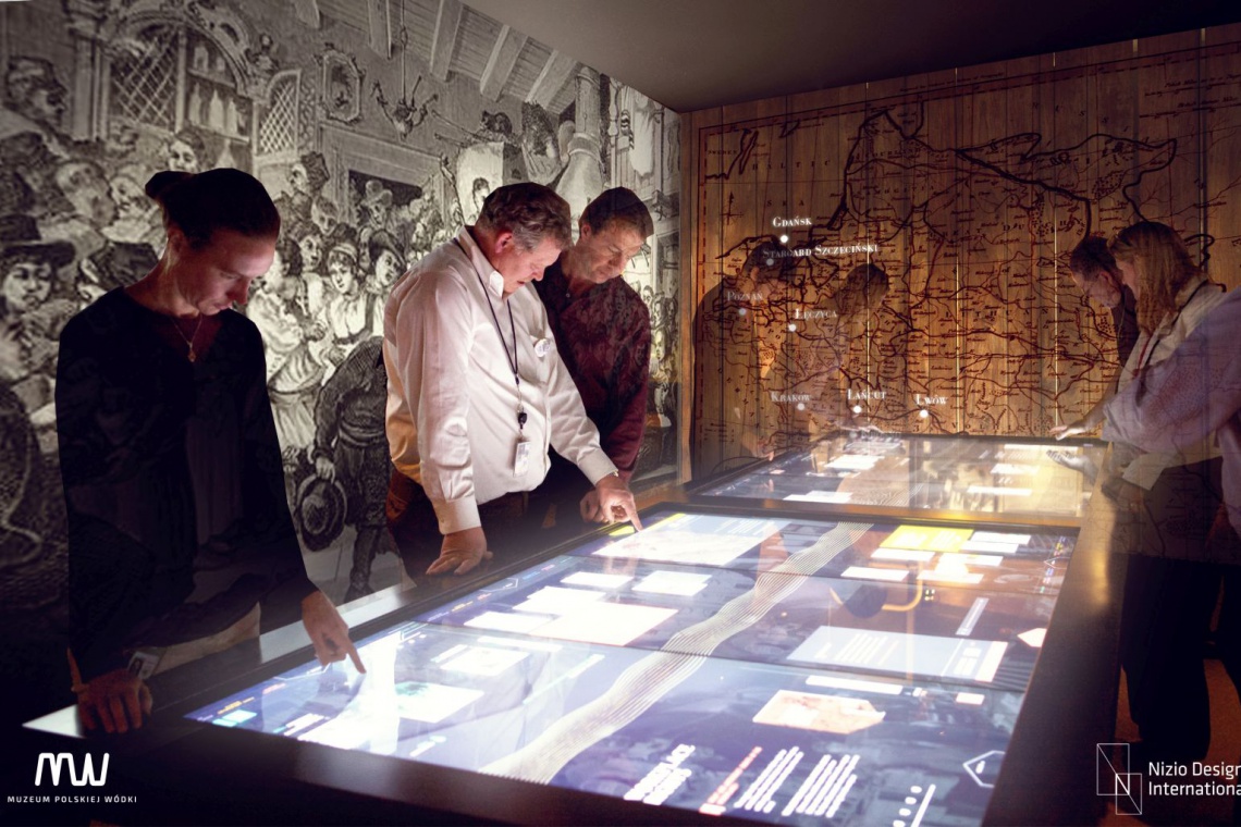 Muzeum Polskiej Wódki, Nizio Design International Historie ukryte w eksponatach Muzeum Polskiej Wódki