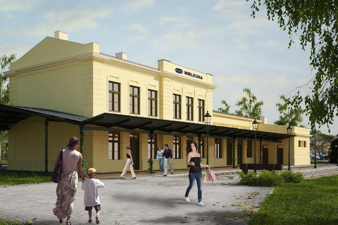 Tak będzie wyglądał dworzec w Wieliczce, fot. PKP S.A. PKP ma wykonawcę przebudowy dworca w Wieliczce