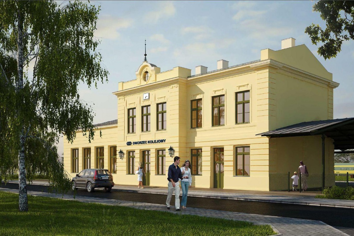 Tak będzie wyglądał dworzec w Wieliczce, fot. PKP S.A. Nowy dworzec w Wieliczce z opóźnieniem