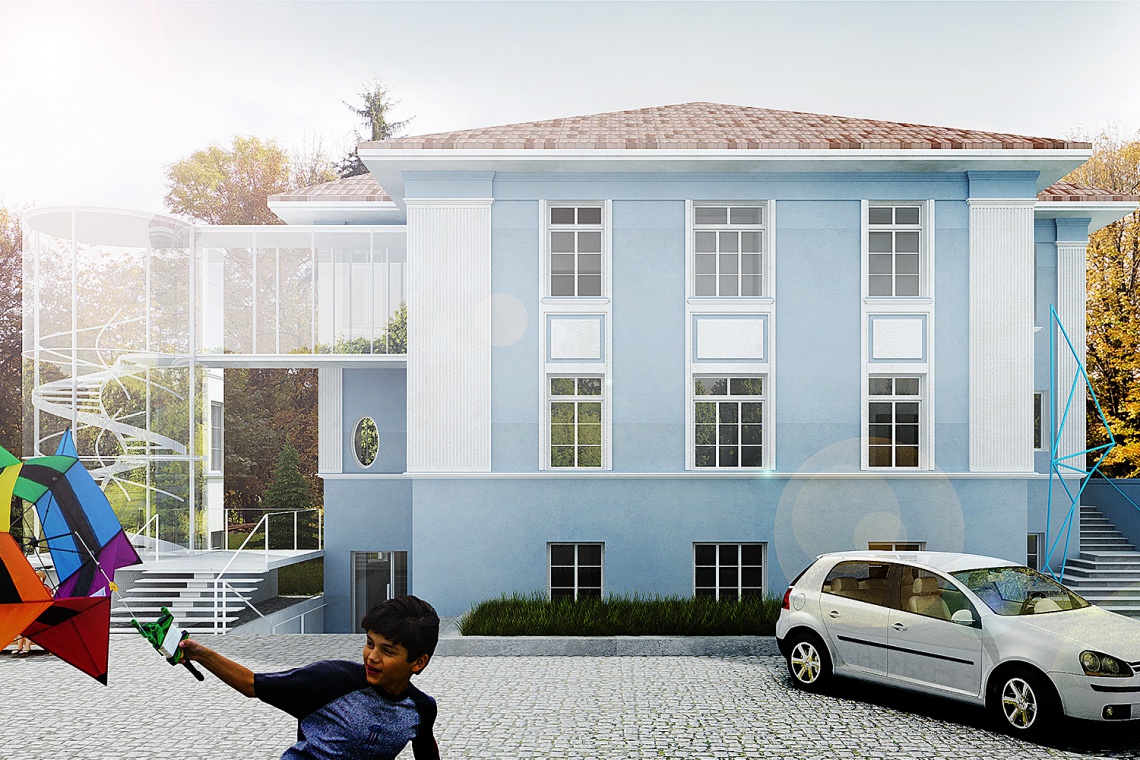 Koncepcja renowacji i modernizacji zabytkowej wilii położonej w Gliwicach, fot. MUS Architects Zabytkowa willa z nową funkcją według MUS Architects