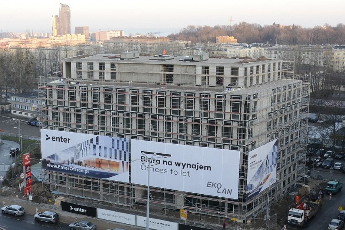 fot. Biurowiec Enter Biurowiec Enter projektu BJK Architekci zgodnie z planem