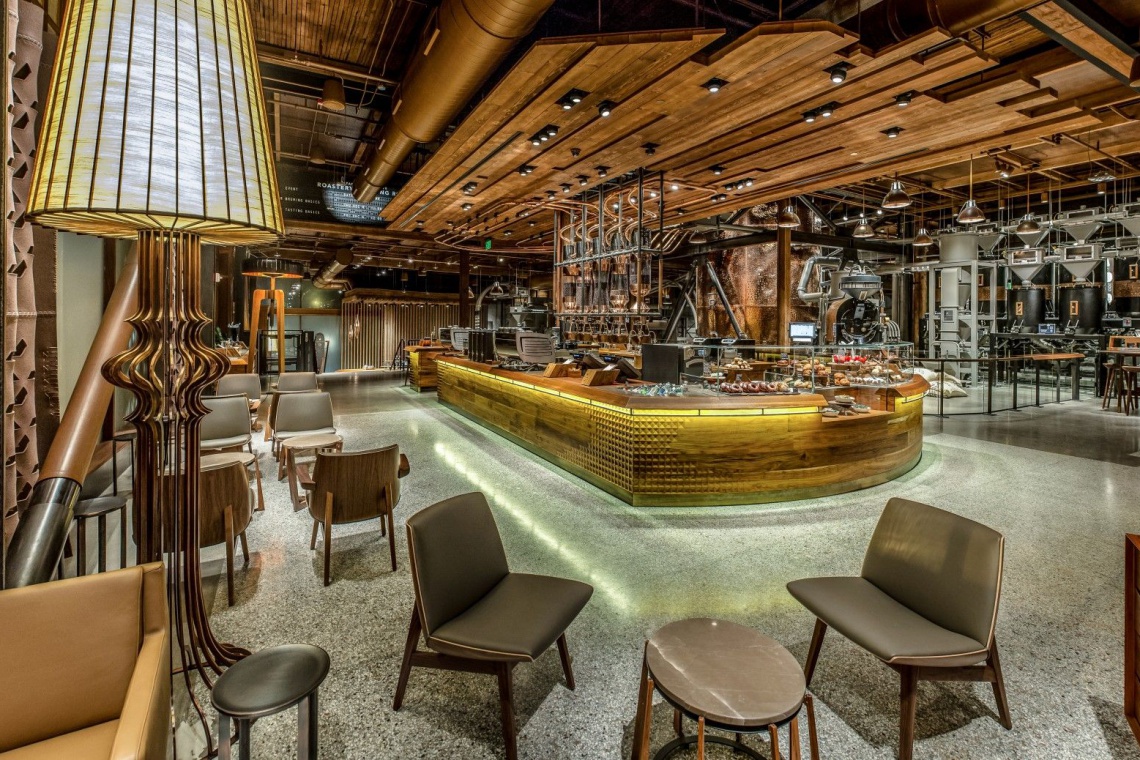 Starbucks Reserve® Roastery and Tasting Room Innowacyjna kawiarnia Starbucks z designerskim wnętrzem