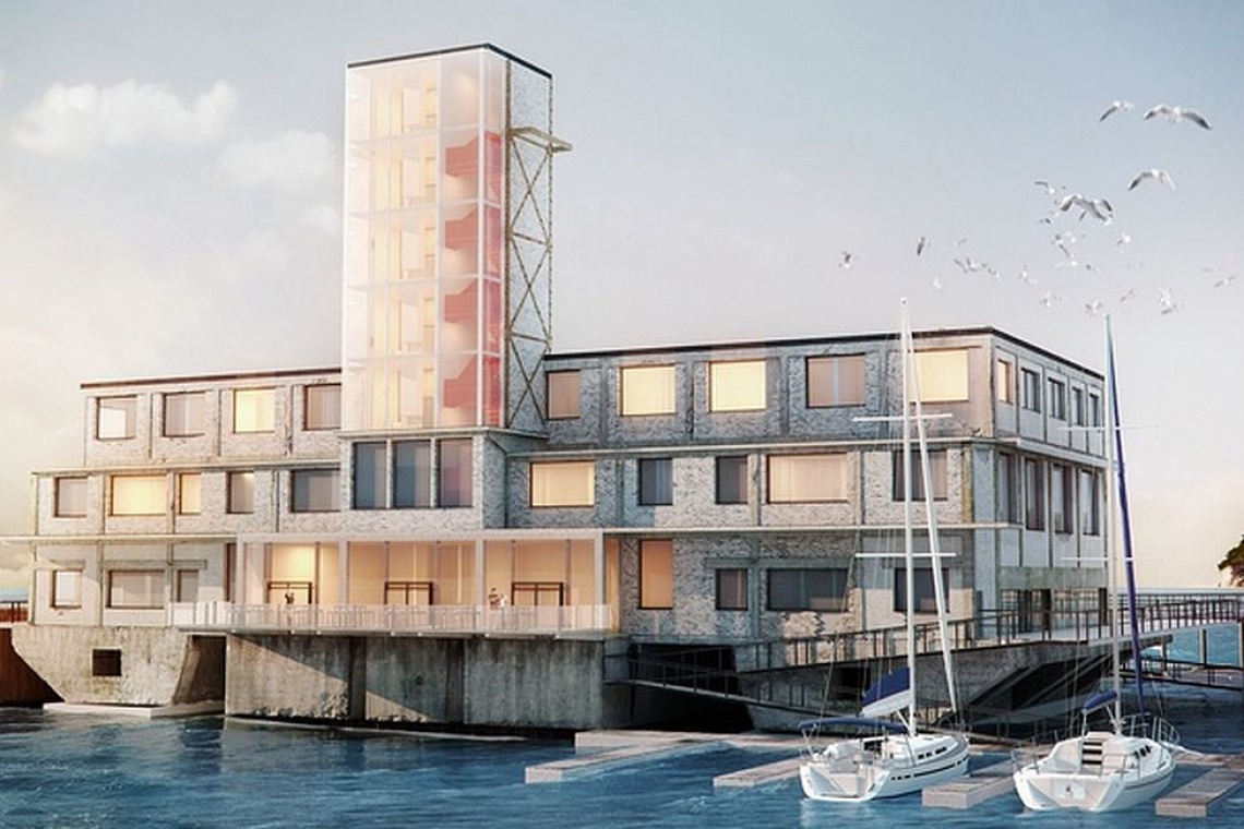 Wizualizacje hotelu w starej torpedowni, fot. Szymon Biegaj, gdynia.pl Młodzi architekci mają pomysł na Gdynię