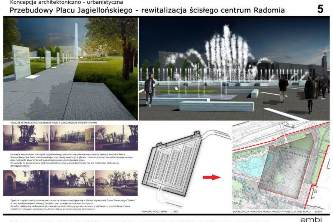 Wstępna koncepcja na Plac Jagielloński w Radomiu, fot. UM Radom Radom: Wstępna koncepcja już jest. Teraz czas na konsultacje