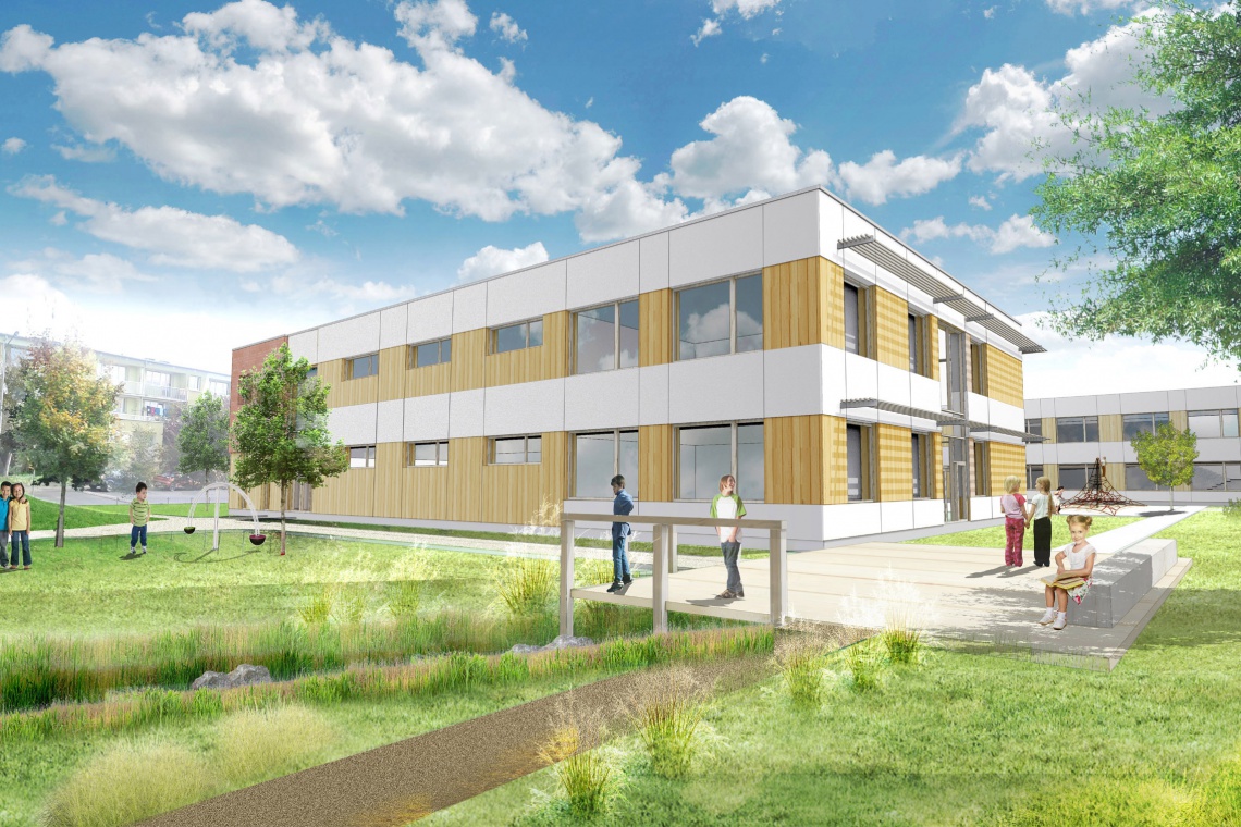 fot. lws architekci, szkoła siechnice Taką propozycję na szkołę mieli LWS Architekci