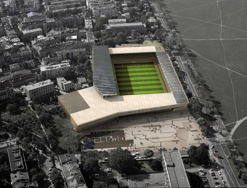 MKS Cracovia w Krakowie, fot. Estudio Lamela TOP 10: Nowa architektura Krakowa zachwyca