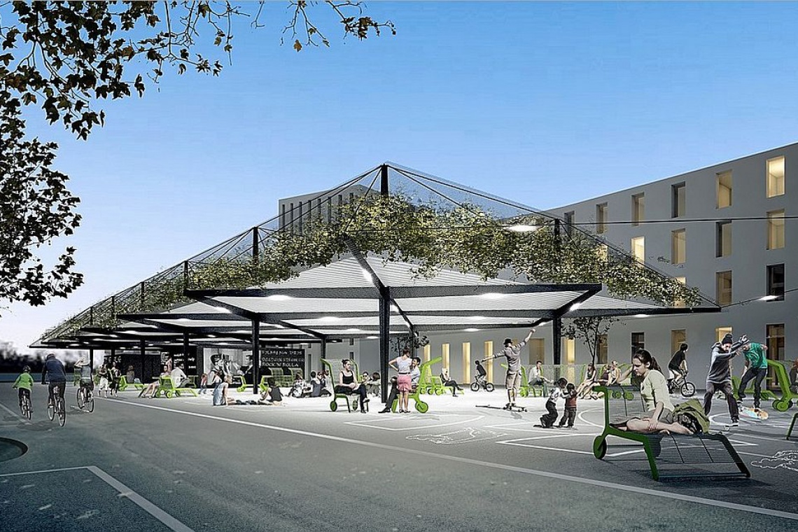 Targ na Nowych Żernikach, fot. wroclaw.pl To nie tylko targ, ale miejsce rekreacji i spotkań - projekt Biura BASIS