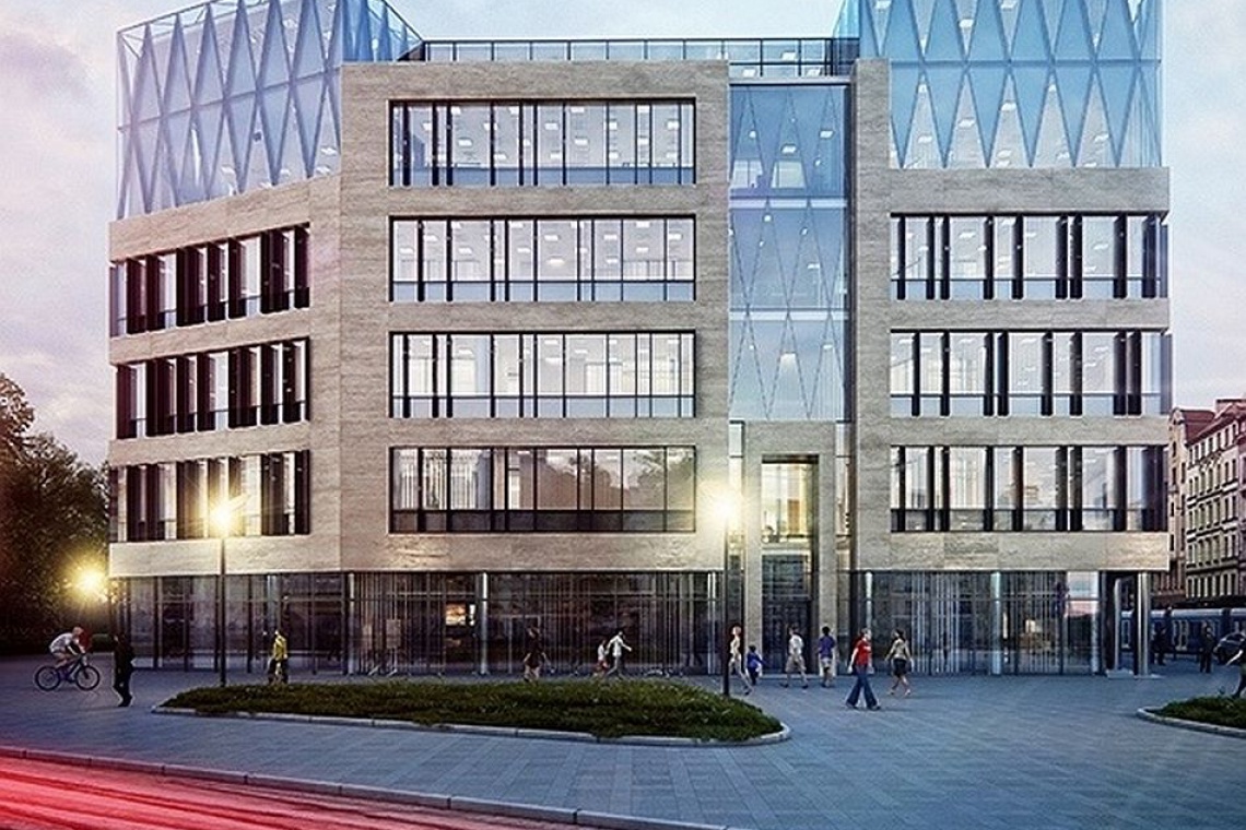 Wizualizacja biurowca Wrocław 101, fot. wroclaw101.pl Wrocław 101 - wspólny projekt PM Group Polska i RKD Architects