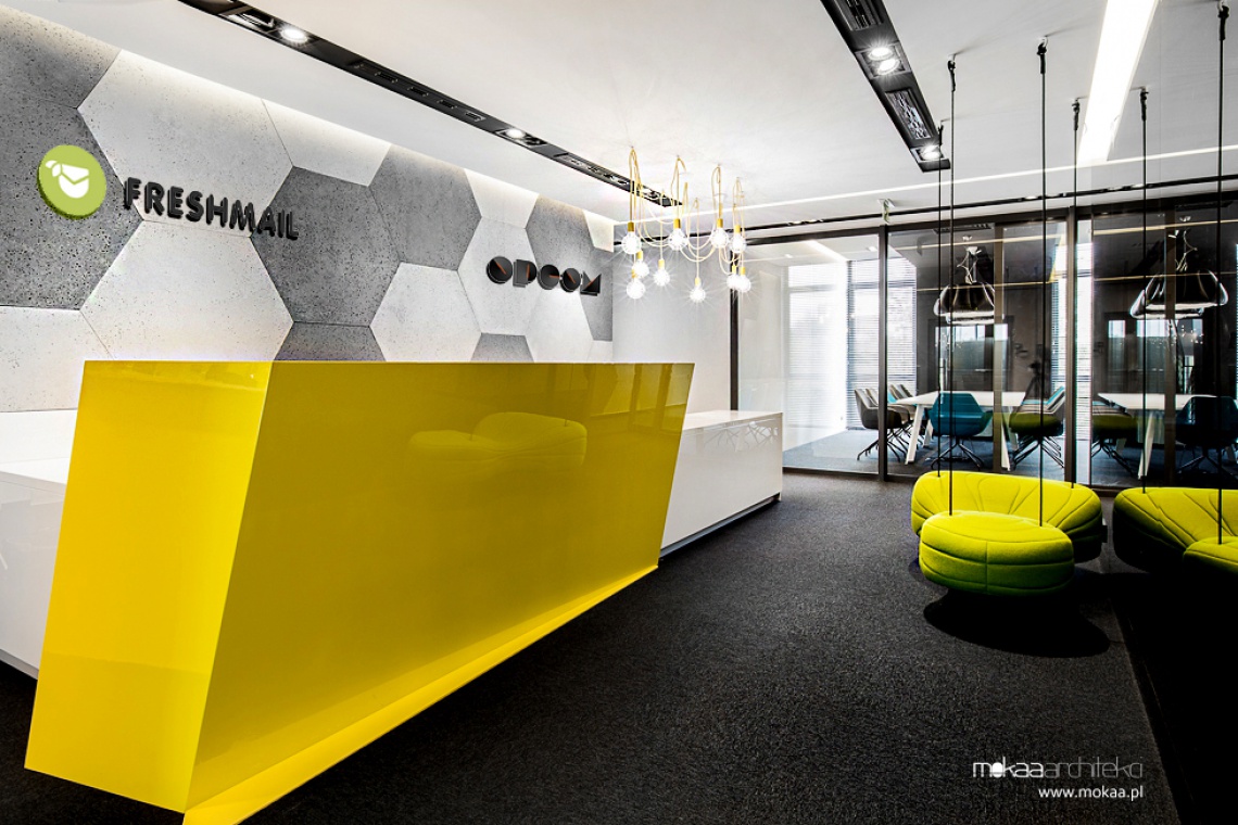 Biuro FreshMail i Opcom, projekt i fot. Mokaa Architekci Zobacz super designerskie biura spod kreski Mokaa Architekci