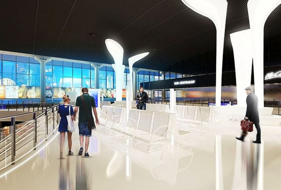 PKP - Dworzec Warszawa Centralna Antresola Dworca Centralnego prawie gotowa
