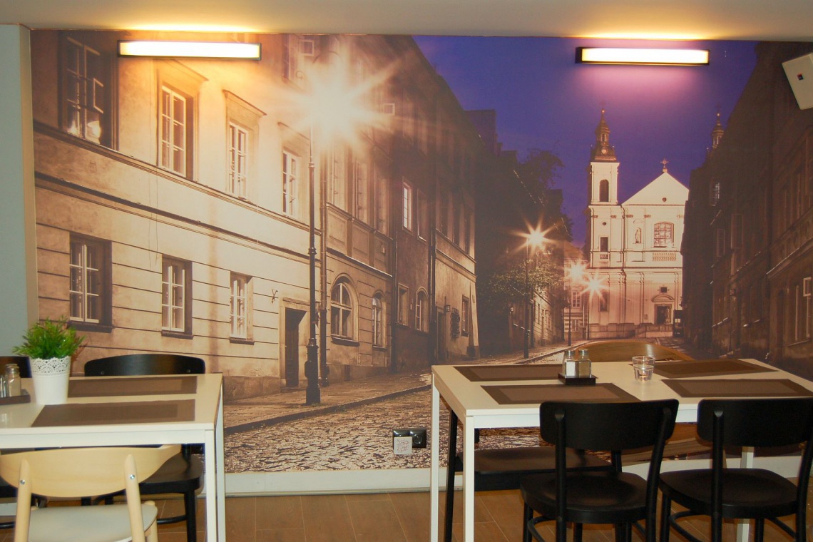 Restauracja Nasza Kuchnia, Dzielna 60 Industrialny charakter Naszej Kuchni według projektu InDesign