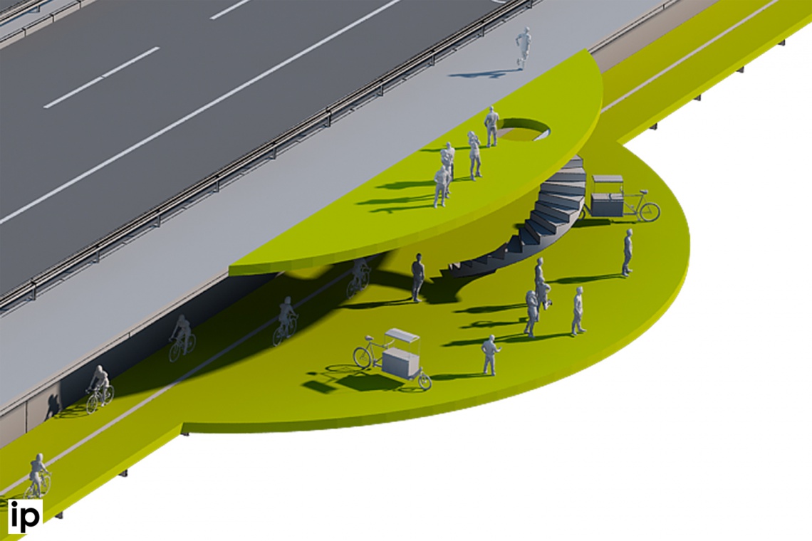 fot. Pomysł na Łazienkowski - projekt architektów z pracowni Inicjatywa Projektowa Unikatowy pomysł na Łazienkowski