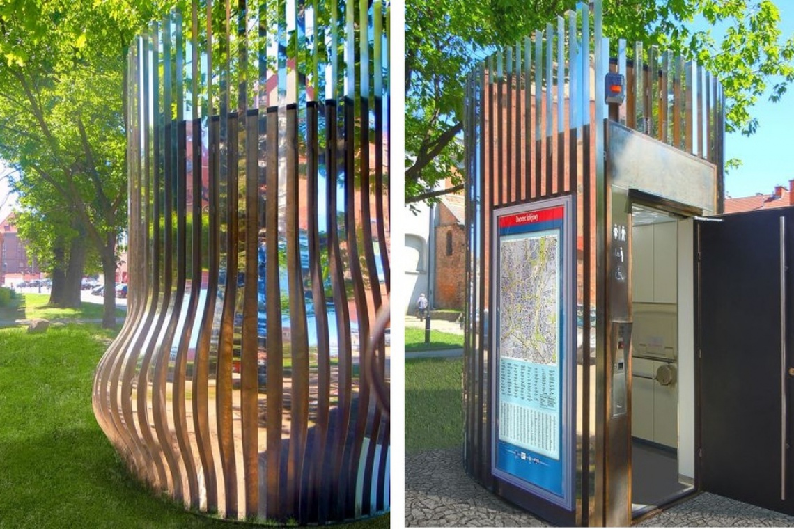 fot. Gdańsk - toaleta publiczna wyróżniona w gronie 10 najlepszych na świecie Design toalet publicznych może być elementem promocji miasta