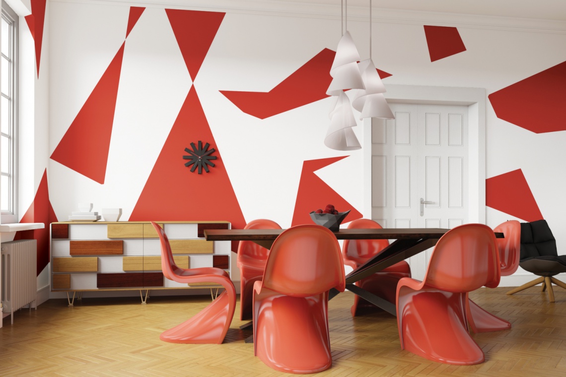Śnieżka trendy 2015: geometria koloru Trendy 2015: jakie kolory będą na topie?