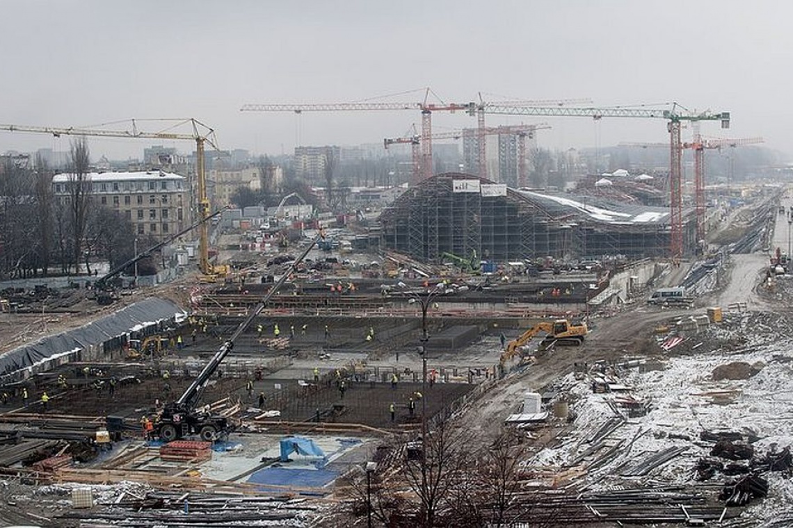 Pierwsze tory na nowym dworcu Łódź Fabryczna, fot. PKLP PLK S.A. Co słychać na budowie dworca Łódź Fabryczna?