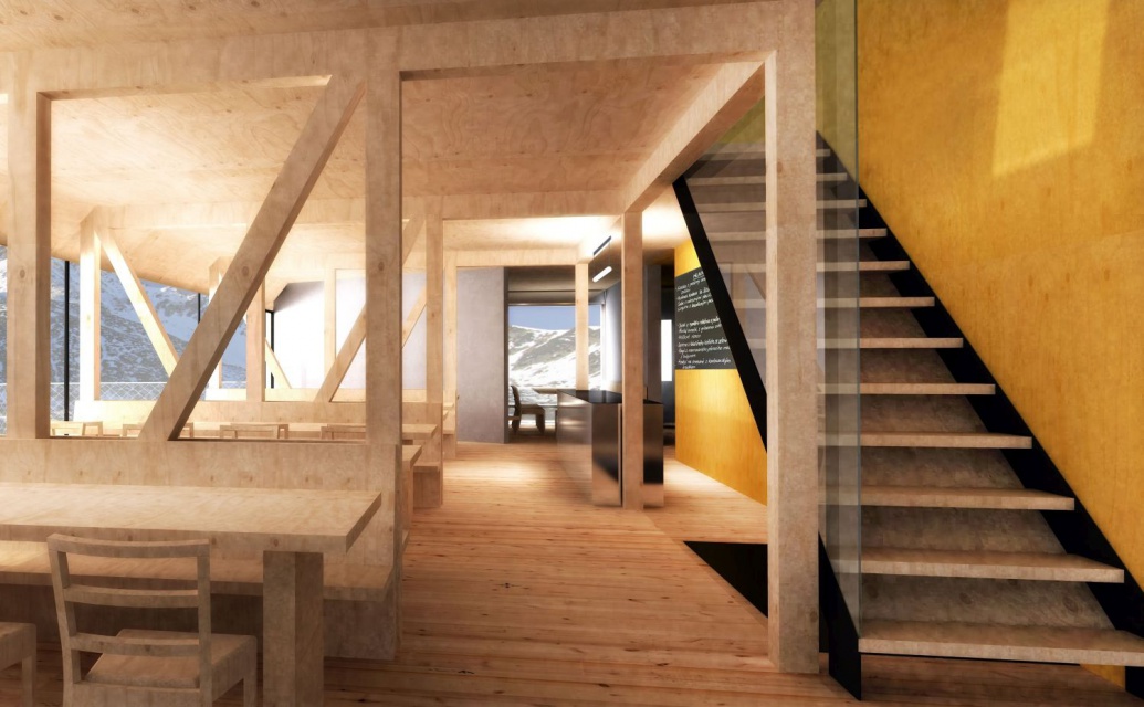 Projekt schroniska w słowackich Tatrach, fot. Architecti.cz Górskie schronisko jakiego jeszcze nie widzieliście