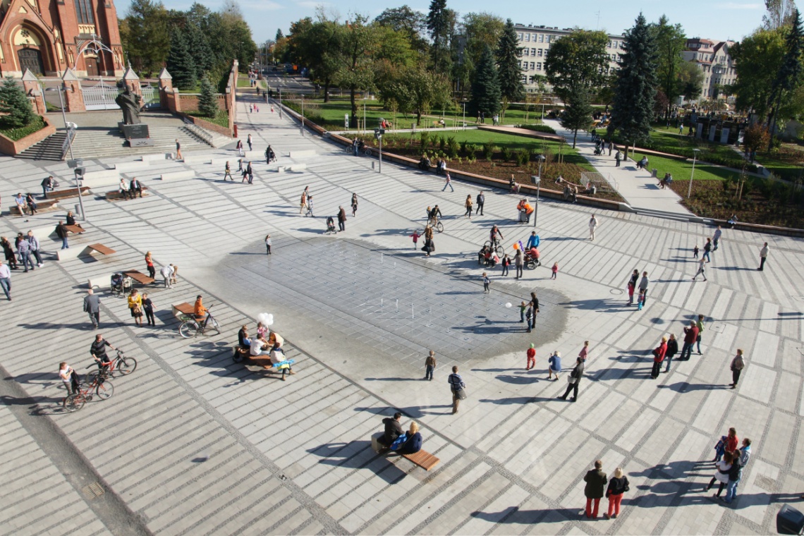 Rybnik po rewitalizacji, fot. Pracownia Toprojekt Ożywić przestrzeń publiczną w Rybniku