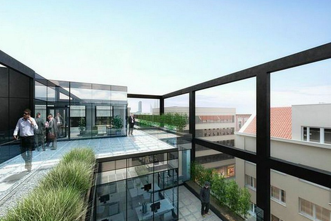 Biurowiec Twelve, wiz. Grupa i2 Development Biurowiec Twelve o strzelistej bryle powstaje we Wrocławiu