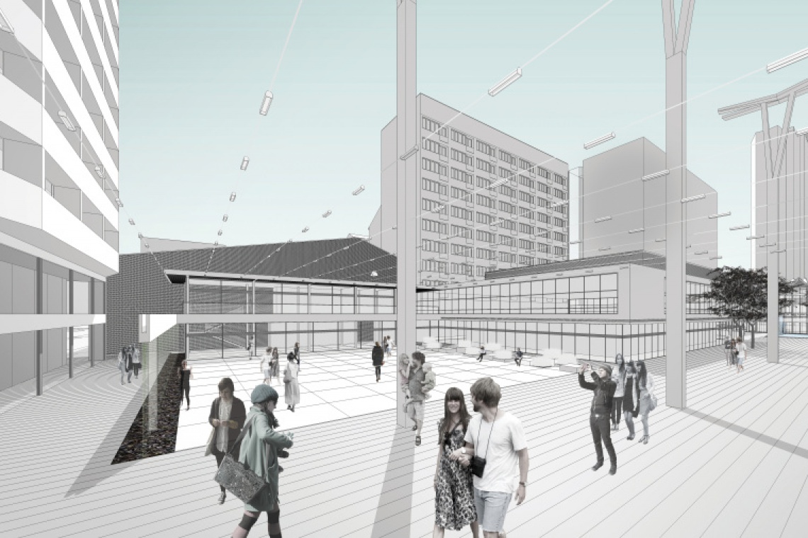 fot. Gowin & Siuta Krakowscy architekci wygrali konkurs na placyk przy pasażu Wiecha