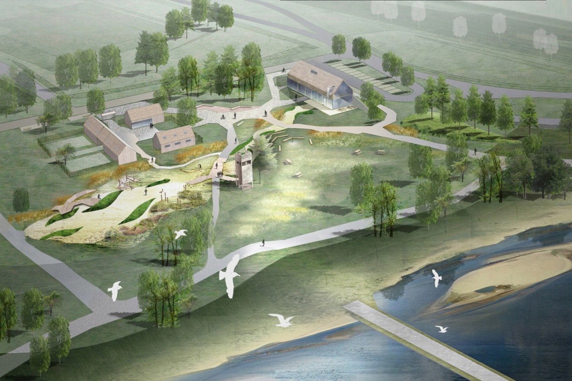 fot. Projekt pracowni LWS - pawilon edukacyjny nad Wisłą Pawilon edukacyjny nad Wisłą według LWS Architekci i ABIES Architektura Krajobrazu