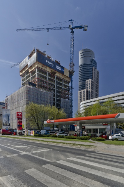 Prime Corporate Center przy ul. Grzybowskiej w Warszawie, fot. Sebastian Deptuła Budowa Prime Corporate Center w obiektywie