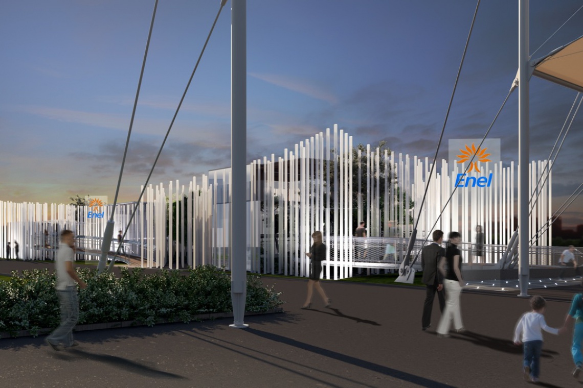 Enel Pavilion na Expo 2015, projekt: Piuarch Świetlny pawilon na Expo 2015 to projekt architektów z Piuarch