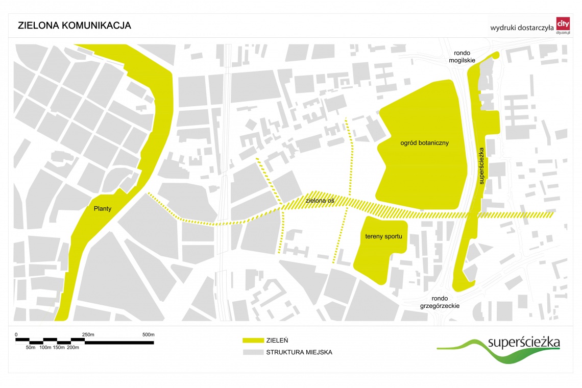 fot. Superścieżka, mapa - schemat zieleni O wyjątkowym projekcie Superścieżki mówi Paweł Wieczorek