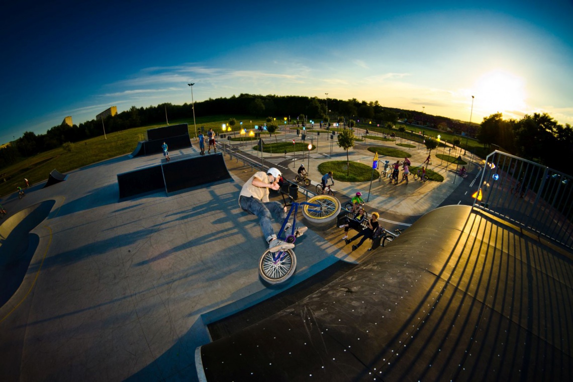Skatepark w Żorach, fot. Dariusz Cybul Kopalnia projektów