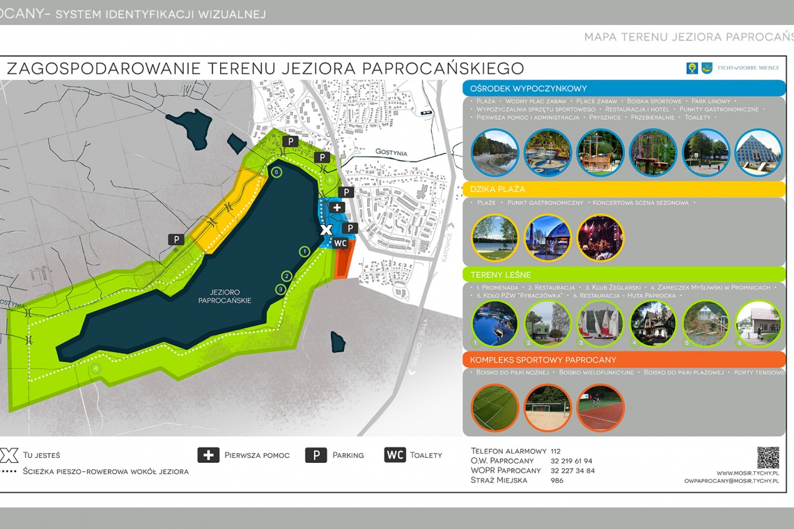 System Identyfikacji Wizualnej powstaje w Paprocanach, fot. UM Tychy W Paprocanach z nową identyfikacją. W planach beach bar i marina