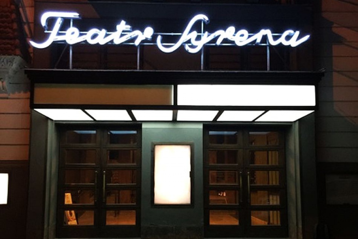 Nowy neon wita widzów Teatru Syrena w Warszawie Wraca moda na neony