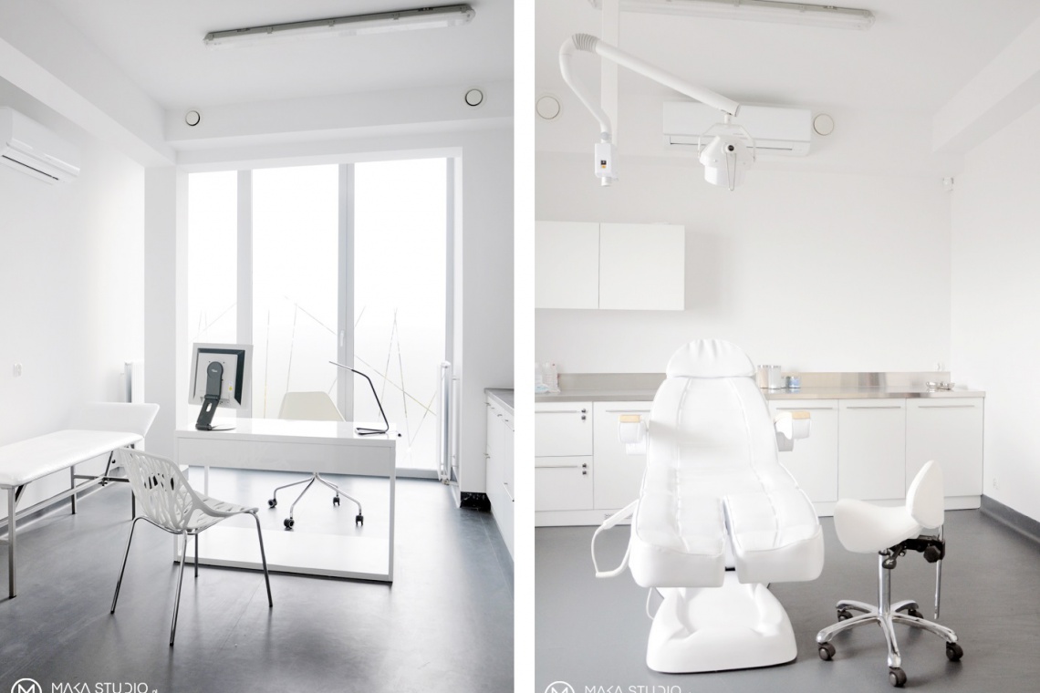 Gabinet Drderma w Gdyni, fot. Maka Studio Elegancki i nowoczesny gabinet medyczny od Maka Studio