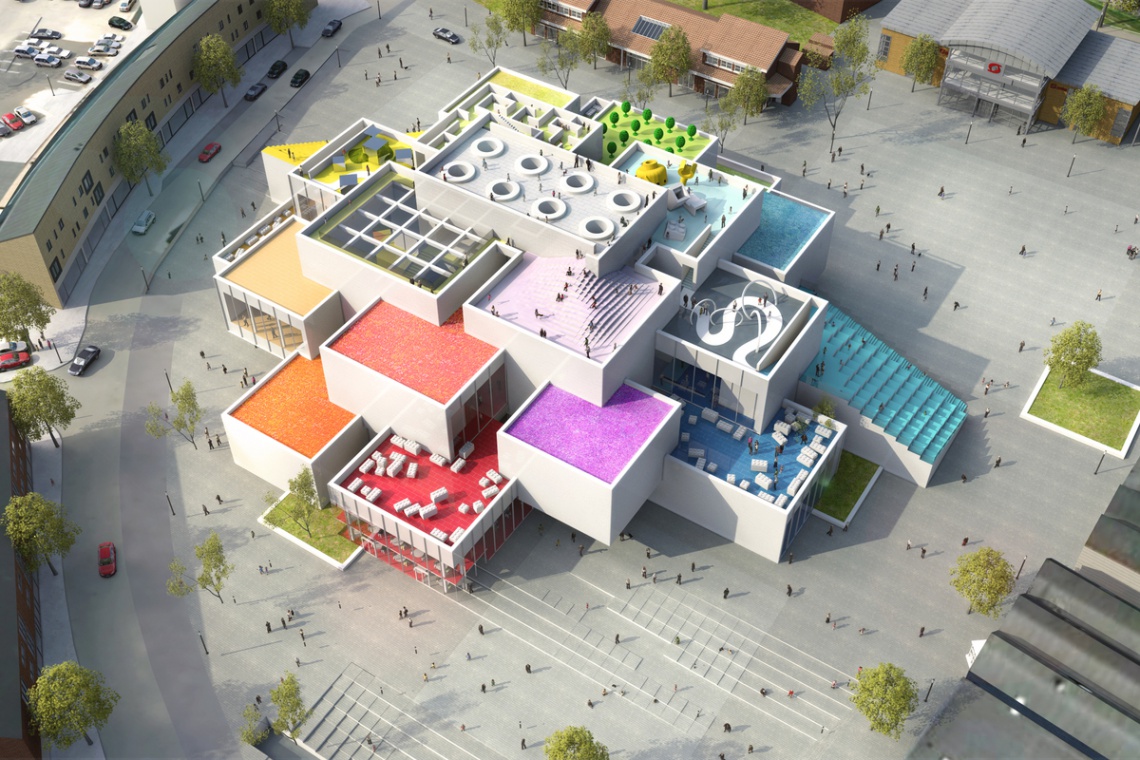 Wizualizacja Lego House, źródło: Lego Lego House od BIG