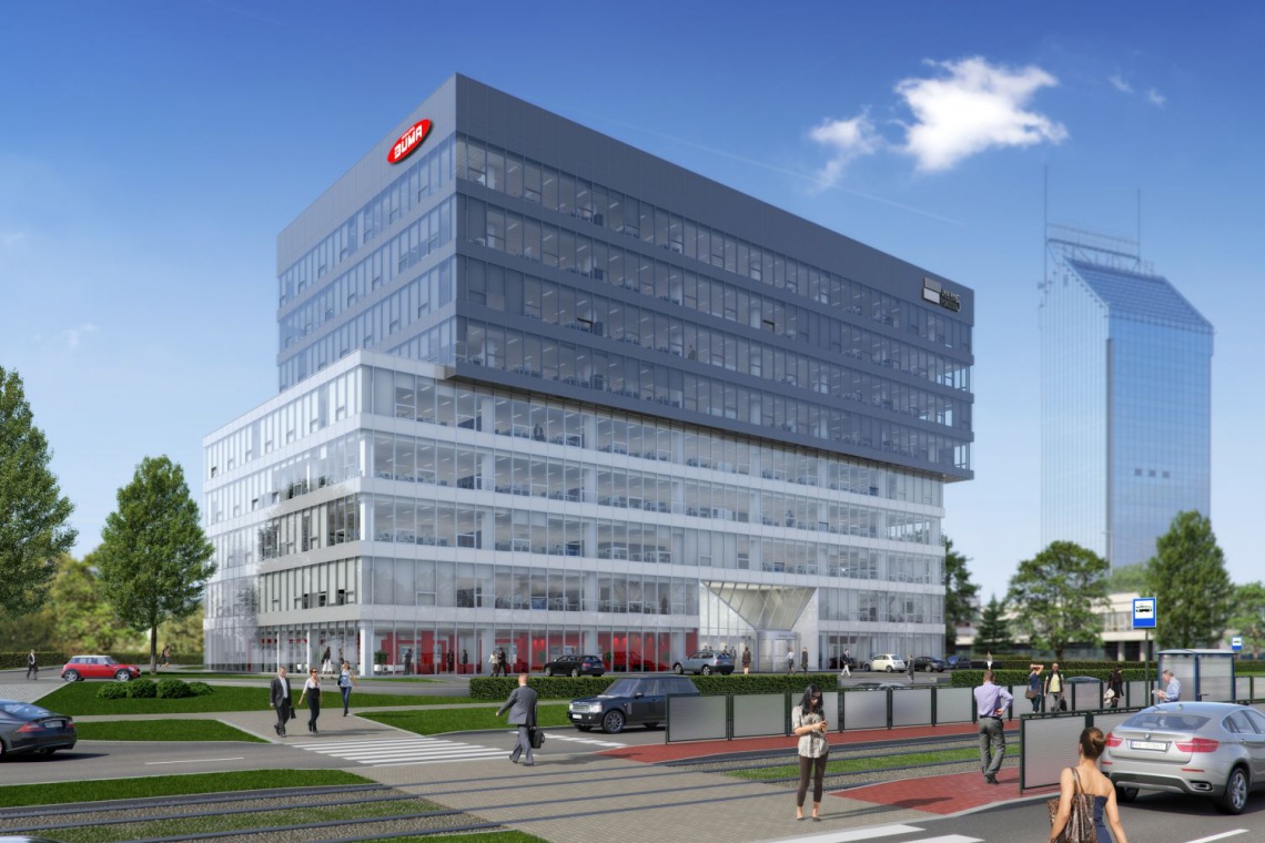 Biurowiec Aleja Pokoju 5, fot. Buma Biurowiec Aleja Pokoju 5 projektu UCEES z certyfikatem BREEAM