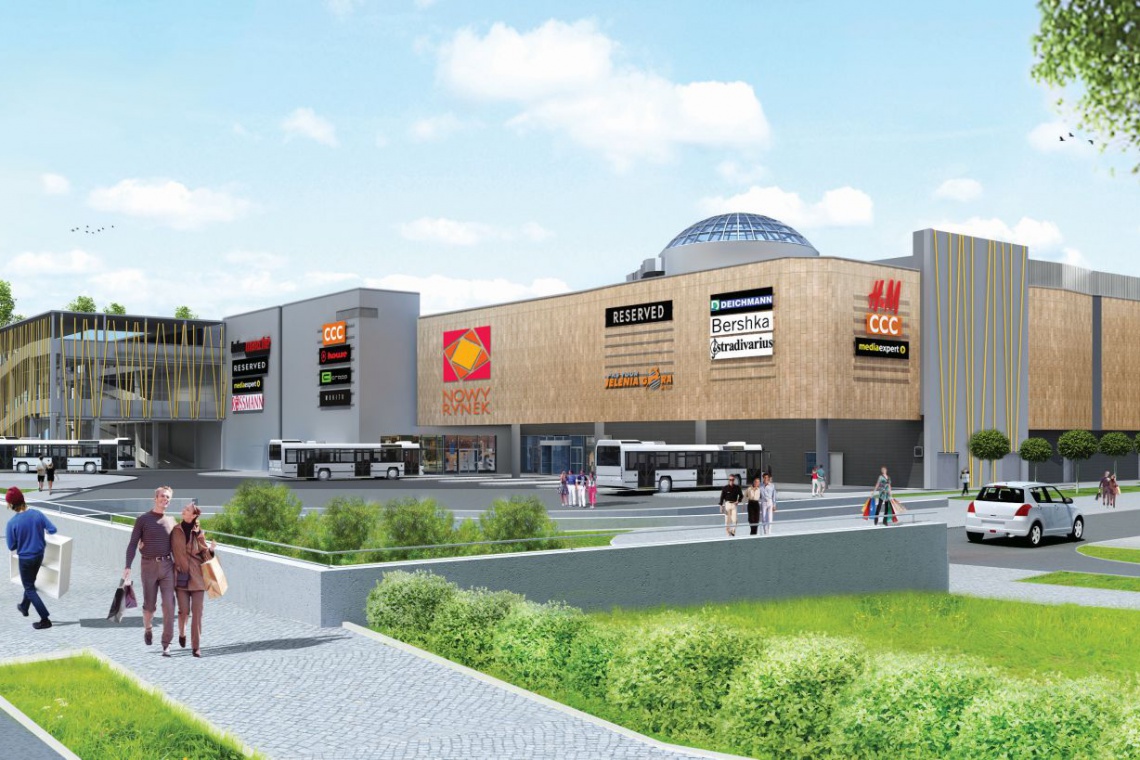 fot. CH Nowy Rynek w Jeleniej Górze Co słychać na budowie centrum Nowy Rynek projektu Arkus