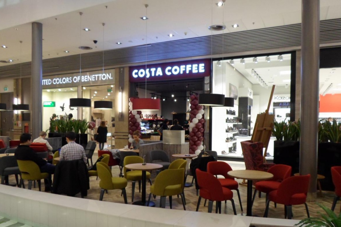 Costa w Atrium Promenada Najbardziej popularne sieci gastronomiczne w Warszawie