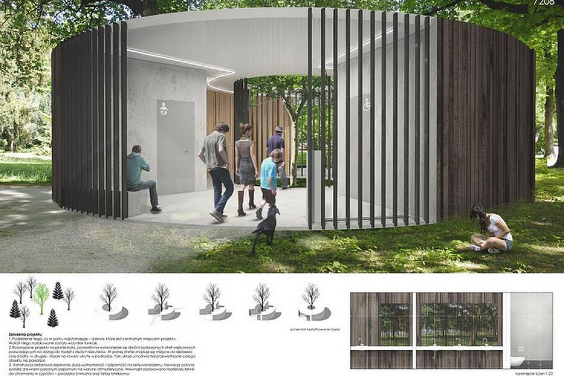 Projekt Łazienki 2015 - Zwycięski projekt autorstwa Aleksandry Zalewskiej, Anny Siwiec i Joanny Ejzler, studentek wydziału architektury we Wrocławiu Rozstrzygnięto konkurs Projekt łazienki 2015 - wygrały studentki z Wrocławia