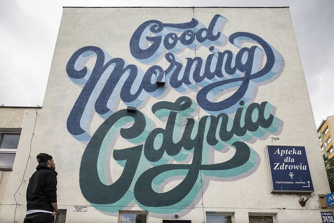 fot. Traffic Design Good morning Gdynia - kolejny mural na mapie miasta