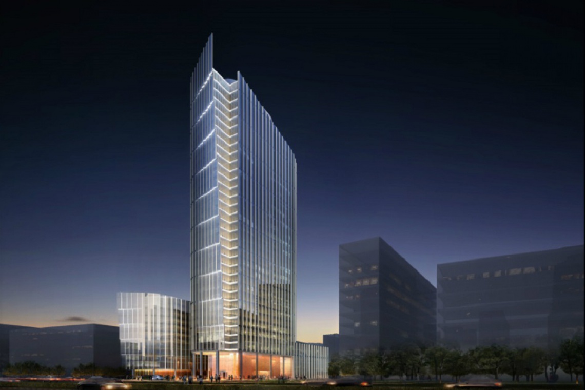 Mennica Legacy Tower Biurowa wieża na starcie