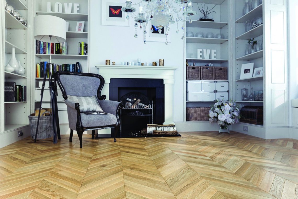 Chevron, FP, Dąb Elegance, fot. Jawor-Parkiet Styl vintage i glamour idealny do butikowych hoteli