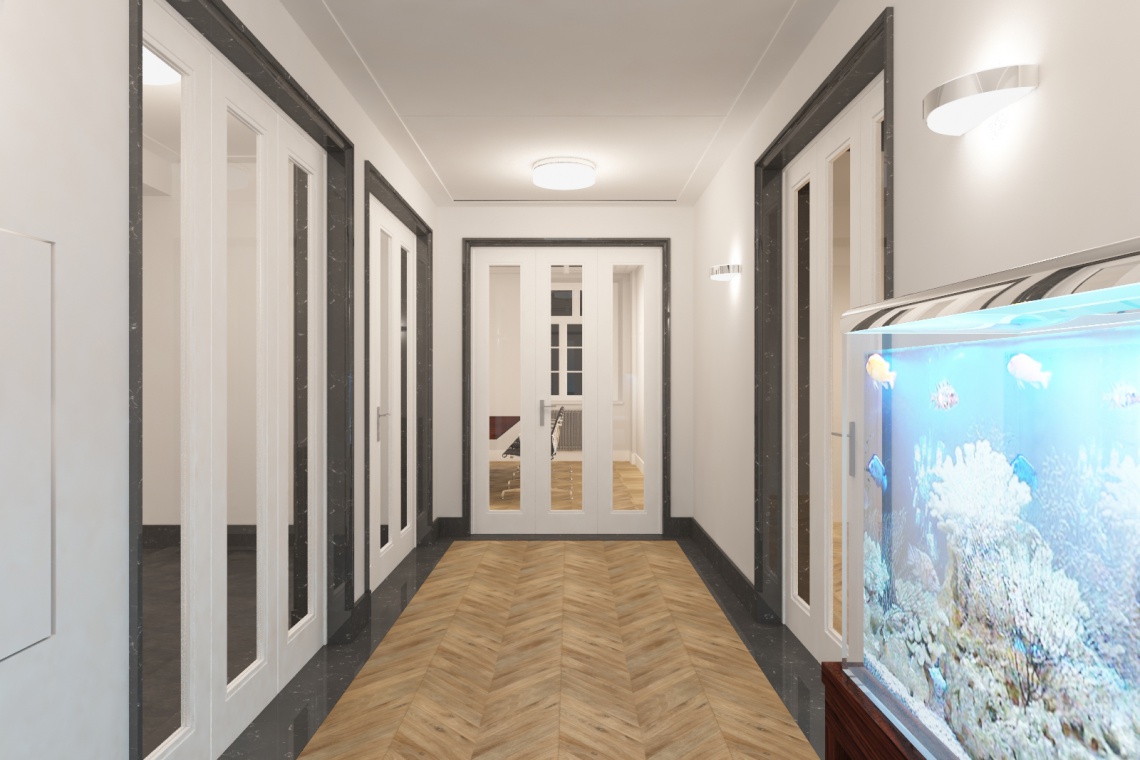 Wizualizacja willi w Gliwicach, projekt 9780 Architekci Zabytkowa willa odzyska blask według projektu 9780 Architekci