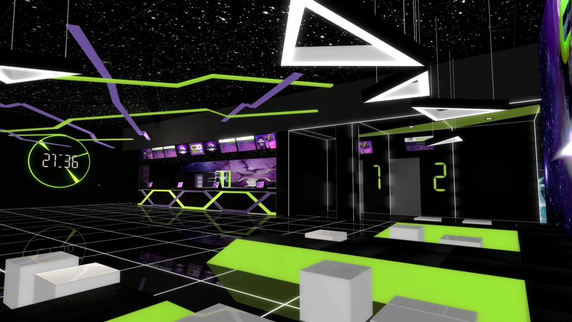 Wizualizacja Cinema 3D w Gorzowie Wielkopolskim spod kreski Formacja Projekt Kino Cinema 3D w Galerii Tarnovia. Design od Formacja Projekt