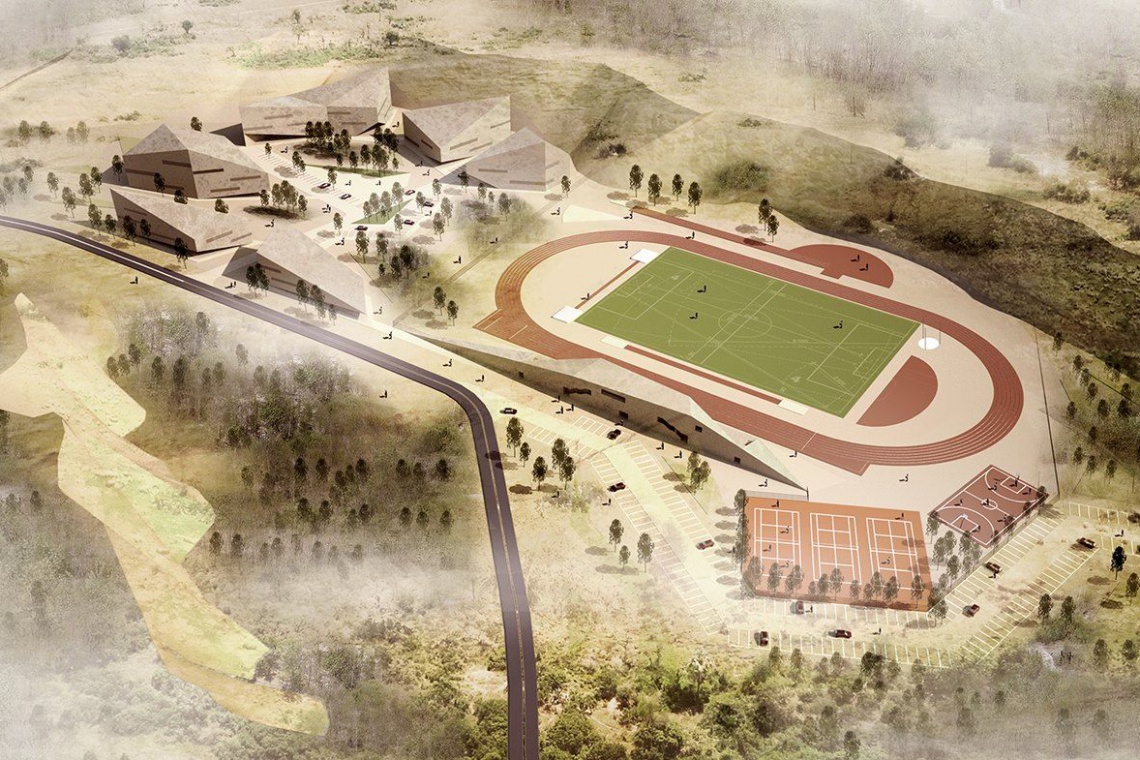 Centrum sportowe wraz z kompleksem hotelowym. Pierwsza nagroda, Autor: MTA, Mateusz Tański Mateusz Tański z pierwszą nagrodą za projekt centrum sportowego w Jaworznie